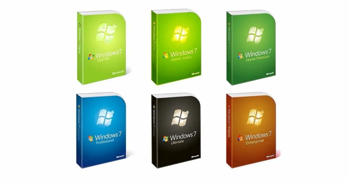 versiones de Windows 7