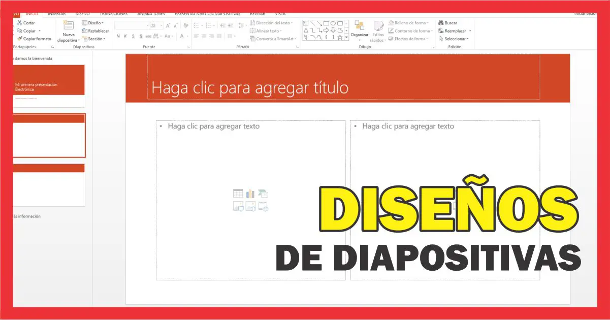 usar los Diseños de diapositiva de PowerPoint