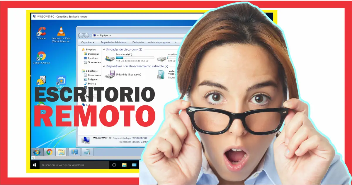 escritorio remoto en Windows