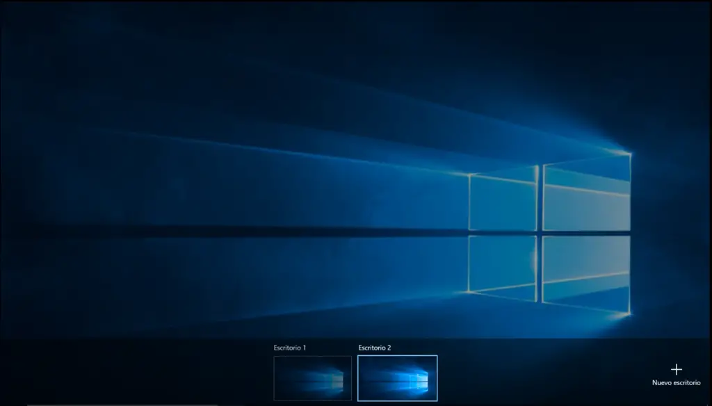 escritorios virtuales en Windows - creado