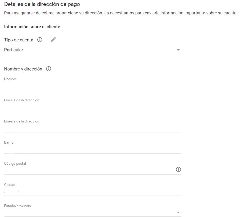 registrarse en ADSENSE pago