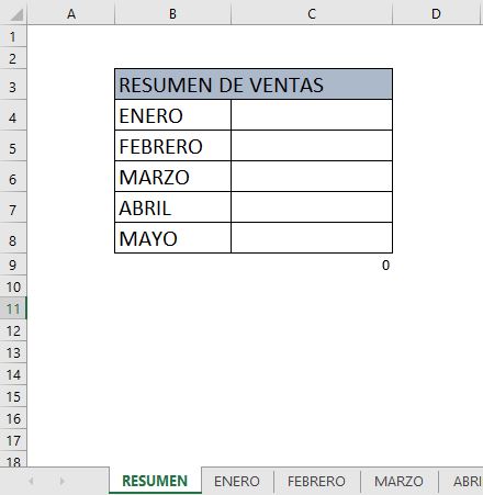 función INDIRECTO en Excel