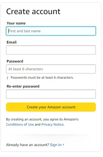 Guía de Inicio para afiliados de Amazon registro