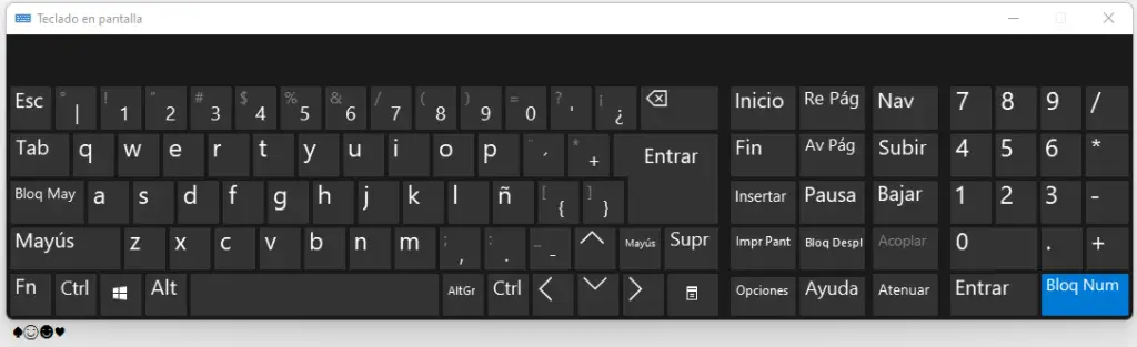 Cómo sacar caracteres especiales en el teclado opcion 2